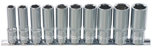 KS Tools 918.0612 Jeu de douilles longues 6 pans 3/8'' 11 pièces