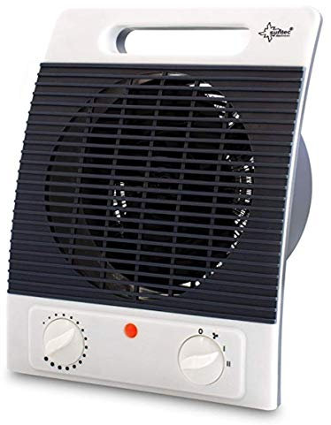 SUNTEC Heizlüfter AirBooster 2000 | Fan Heizung Ventilator Elektrisch 2000 Watt | 2 Stufen, Leise | Energiesparend | Heizer für Tisch, Schreibtisch, Büro, zum Heizen der Wohnung Heitz Lüfter