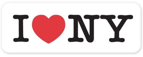 Aufkleber / Autoaufkleber / Sticker / Decal I LOVE NY heart New York bumper sticker decal 152mmx50mm