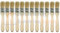 12 x One Inch Paint Brushes 1 | 25mm Disposable Economy Paint Brush Pack | Laminating Brushes