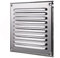Lamellen Lüftungsgitter Edelstahl poliert 195 x 195 mm 250 x 250 mm Wetterschutz Abluft Gitter Haube Insektennetz Luft Schlitz Küche Bad WC