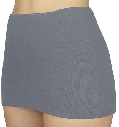 wobera ANGORA Leib- oder Nierenwärmer, Sportausführung (Gr. XL, Farbe: silbergrau-meliert)