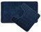 Emma Barclay Orkney Ensemble Tapis de Bain et Contour WC antidérapant, Polypropylène, Bleu Marine, 50 x 80/50 x 40 cm