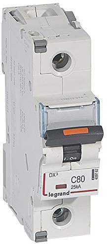 Disjoncteur DX³ 25kA - 1P 230V~ à 400V~ - 80A - courbe C - 1,5 module