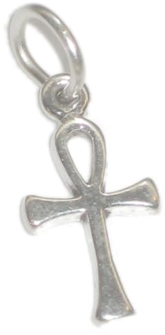Ankh Ank Cross Tiny Sterling Silber Charm .925 x 1 Ankhs Charms