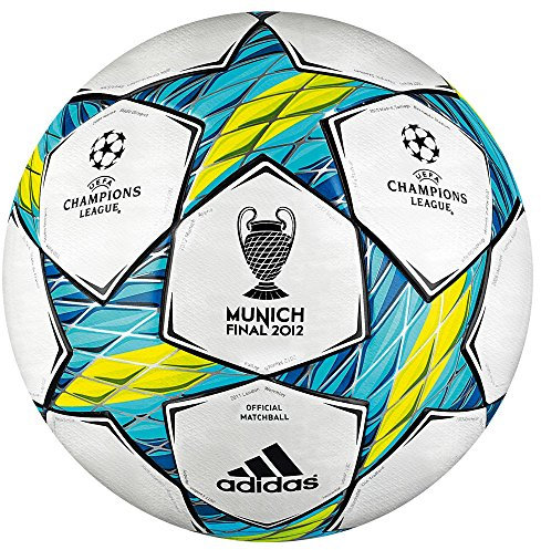 adidas Uni Fußball Finale Mun, white/slime/super cyan s12/dark indigo, 5, x10555