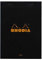 RHODIA 166009C - Stapled Notepad N°16 Black - A5 - Lined - 80 Detachable Sheets - White Clairefontaine Paper 80 g/m - Soft, Resistant and Waterproof Coated Card Cover - Basics