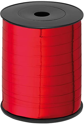 Brizzolari 6870, Nastro in Rocchetto per Regali, Rosso, 10 mm x 250 m, 1 Pezzo