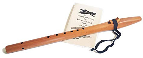 Native American Style G Flute, Cedar Beginner Flute Package with Book by Stellar Flutes. Stellar Basic G Flute (Flute Bag Not Included)