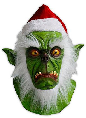 shoperama Hochwertige Latex-Maske - Der Grinch - Weihnachten