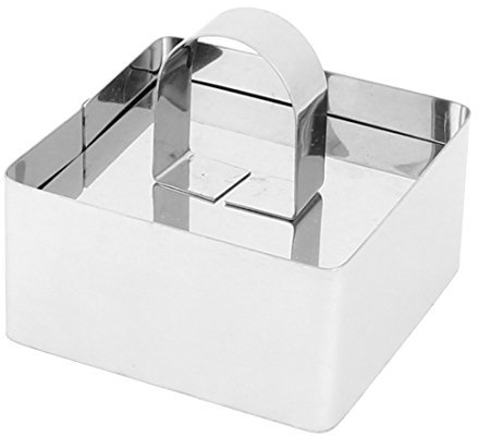 Sourcingmap Metal Square Shaped Bakery Kitchen Bread Cookie Cake Cutter Mould Mold