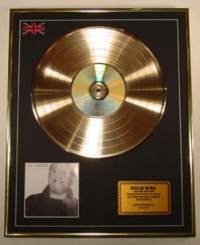 Everythingcollectible Joe Cocker/Goldene Schallplatte Record Limitierte Edition/Greatest Hits