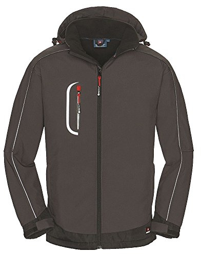 4Protect Softshell Jacke Montana, 1 Stück, grau/schwarz, 3390-L