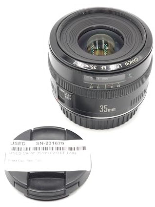 Canon EF 35mm f/2 Wide Angle Lens for Canon SLR Cameras (OLD MODEL)