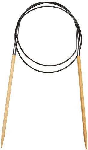 Prym 221506 Rundstricknadeln, 80 cm, 4,00 mm Rundstricknadel, Bambus, Natur, 4 mm, 4,0 mm | 80 cm