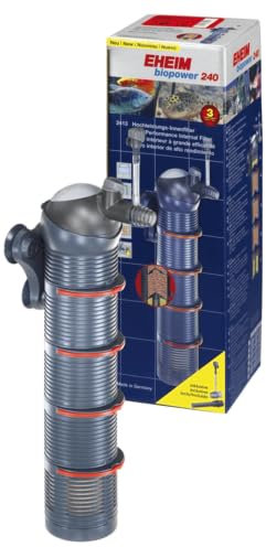 EHEIM Filtre Interne pour Aquarium Biopower 240, Noir, 1 Unité (Lot de 1)