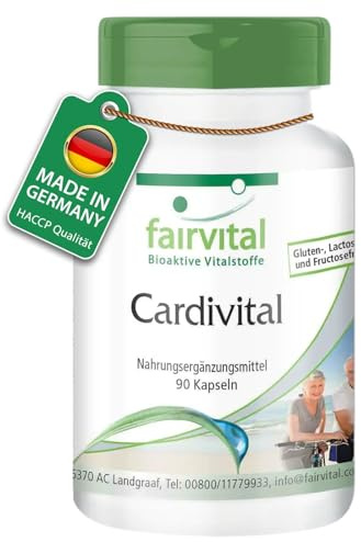fairvital Cardivital, Herzvitamine, 90 Kapseln, reichhaltiger Multivitamin & Multimineral Komplex ohne Vitamin K