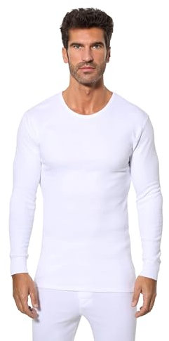Abanderado Camiseta Manga larga Cuello Redondo Térmico Algodón de invierno Hombre x1