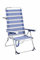 Alco 6705ALF-1556 Silla Playa Alta, fibreline, 2x1, bicomponente, Rayas Azules Y Blancas, 96x64x15.5 cm