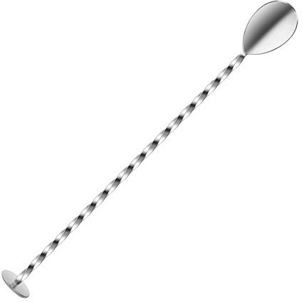 Final Touch Edelstahl Mixing Spoon Löffel mit Spiraleffekt für Cocktails Bar und Cocktaillöffel 27.2cm - FTA7010