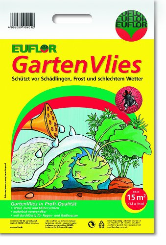 Euflor 90911 Gartenvlies 15 m² 10 m x 1,5 m UV-stabil