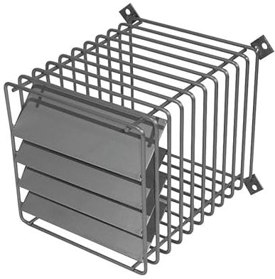 Grille de protection terminal horizontal avec déflecteur inox 80 125 et 60 100 UBBINK 200201