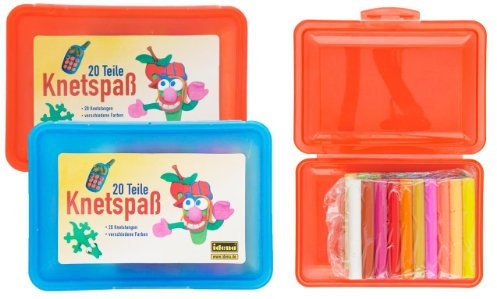 40 (2x 20) Stangen Knete / Knetmasse / Boxfarbe: je 1x blau und blau