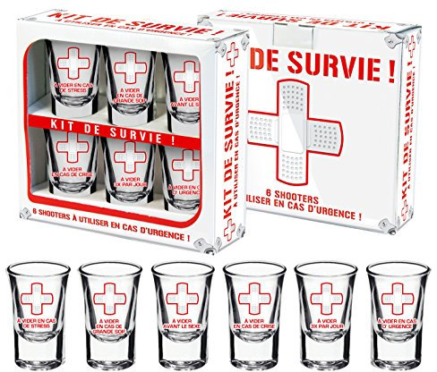 p2g Lot de 6 Shooters Kit de Survie