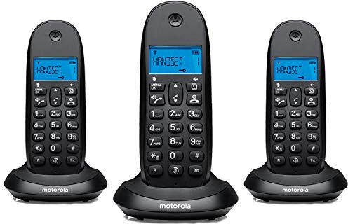 MOTOROLA - Telefono inalambrico dect c1003 trio negro #4517