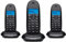 MOTOROLA - Telefono inalambrico dect c1003 trio negro #4517