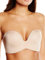Wonderbra Damen Ultimate Strapless trägerloser BH nahtlos starker Halt Push-Up , Strapless-BHskin, 85E