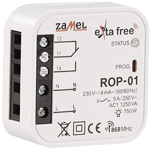EXTA FREE ROP-01 1- Kanal Funkempfänger, 47,5x47,5x20 mm