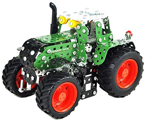 Tronico 10020 - Metallbaukasten Traktor Fendt 313 Vario, Maßstab 1:32, Mini Serie, grün, 405 Teile