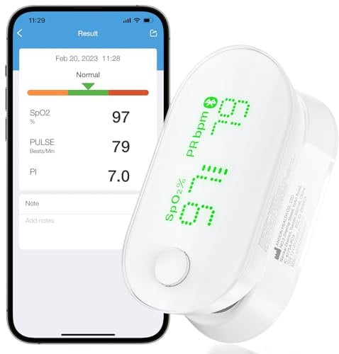 iHealth AIR PO3M Wireless Pulse Oximeter and 1 Lanyard