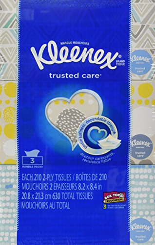 Kleenex Papiertaschentücher Packung mit 3 Weiß