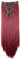 CAISHA XXL 50cm 8 Teile Set CLIP IN EXTENSIONS Nicole Haarverlängerung Haarteil Glatt Rot CES112