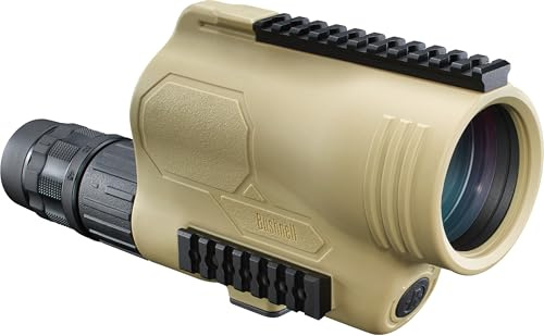 Bushnell 781545ED Legend T-Series Flp Spotting Scope with Mil-Hash Reticle, 15-45 x 60mm, Tan