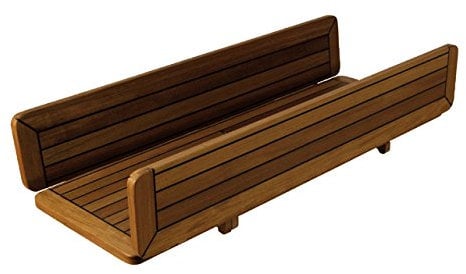 Teak-Tischplatte Wing 34/68x60cm