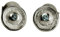 SILBERMOOS mignon Dame Clou d´oreille rond á Topas bleu Argent Sterling 925 mat Boucle d´oreille