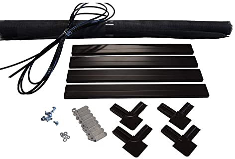 Fliegengitter- Fenster- Mücken- Insektenschutz- Alu- Braun optimal für Rolläden (130cm x 150cm, + 16mm Einhängewinkel)