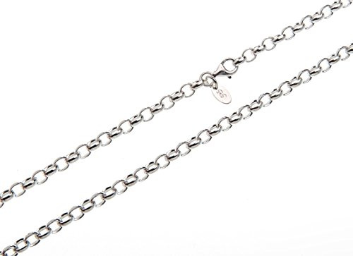 Massive 4mm Erbskette - 925 Sterling Silber, Länge 40-100cm …