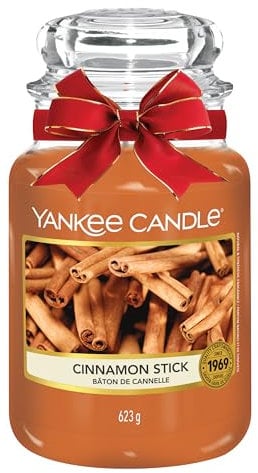 Yankee Candle Duftkerze im Glas (groß) | Cinnamon Stick | Kerze mit langer Brenndauer bis zu 150 Stunden | Perfekte Geschenke für Frauen