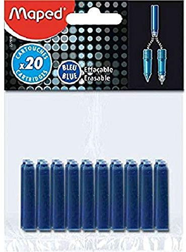Maped 221910 Tintenpatrone, blau, im Blister