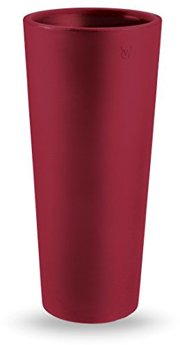 Cache pot rond en résine Genesis h. 70 cm. Taupe