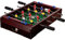 GAMES PLANET Mini-Tisch-Kicker Tischfussball „Dundee“, Dunkles Holzdekor, Maße: 51x31x8 cm, Gewicht: 2,6 kg, 4 Spielstangen, inkl. 2 Bälle