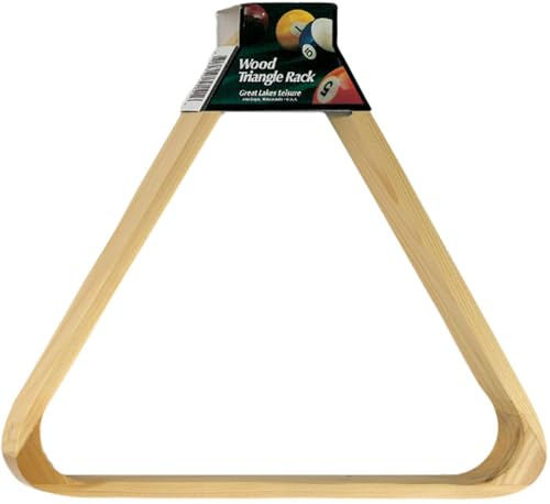 Viper Billiard/Pool Table Accessory: 8-Ball Rack, Hardwood Triangle, Holds Standard 2-1/4 Sized Balls