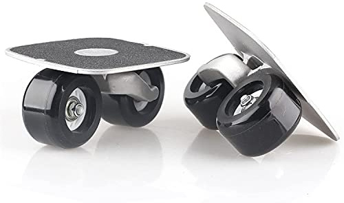 Tragbares Freeline Roller Road Drift Workout Board Skates rutschfeste Platte Aluminium Truck Black Wheel