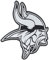 NFL Minnesota Vikings Auto-Emblem, verchromt, 3D-Aufkleber