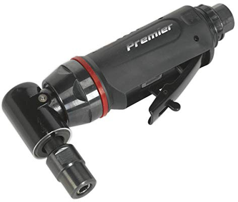 Sealey SA653 90° Air Die Grinder Midi Size,Black