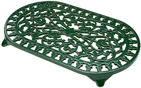 Victor VCW315G Large Oval Trivet Green, Cast Iron